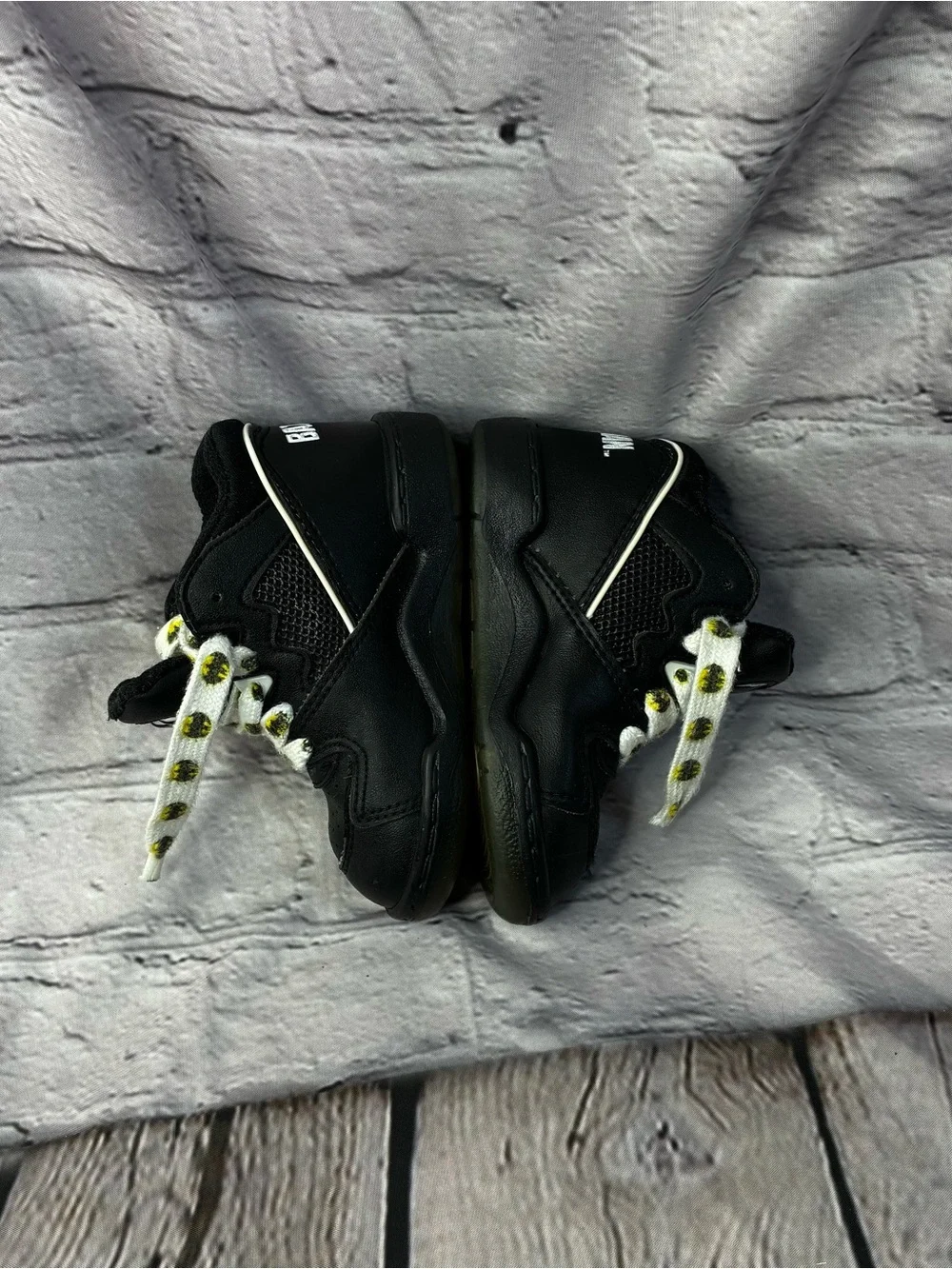 Batman Black Pleather High Top Basketball‎ Sneakers Toddler Boy Sz 10/10.5? GUC